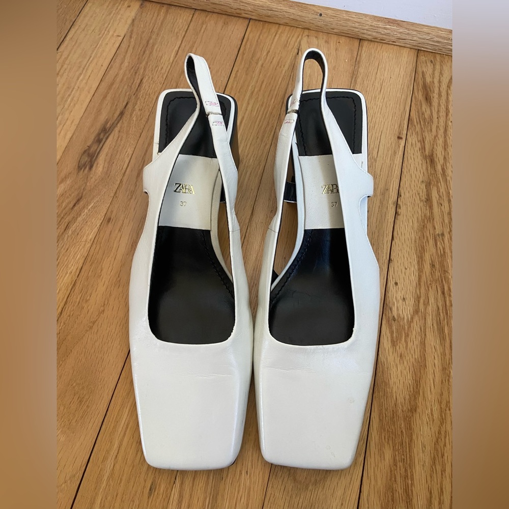 Zara Squared Slingbacks - 6.5 - Picture 2 of 7